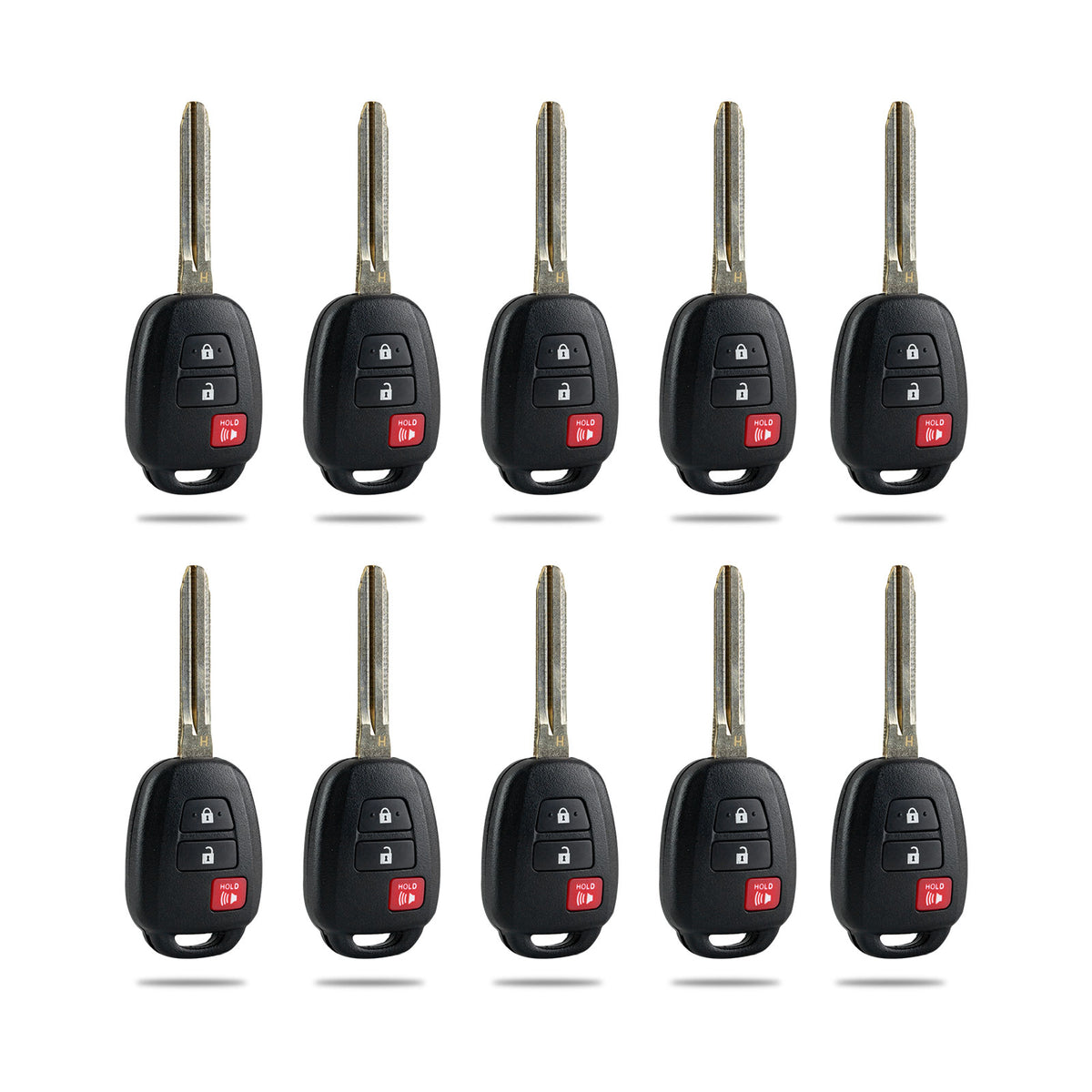 Lots of 10 Remote Car Key Fob Replacement for Toyota GQ4-52T 89070-0R120 fits 2013 2014 2015 2016 2017 2018 RAV4 H Chip