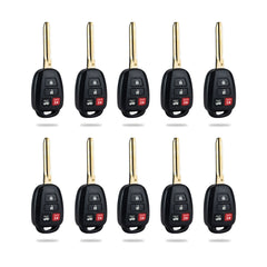 Lots of 10 Remote Car Key Fob Replacement for 2014 2015 2016 2017 Toyota Camry HYQ12BEL H Chip