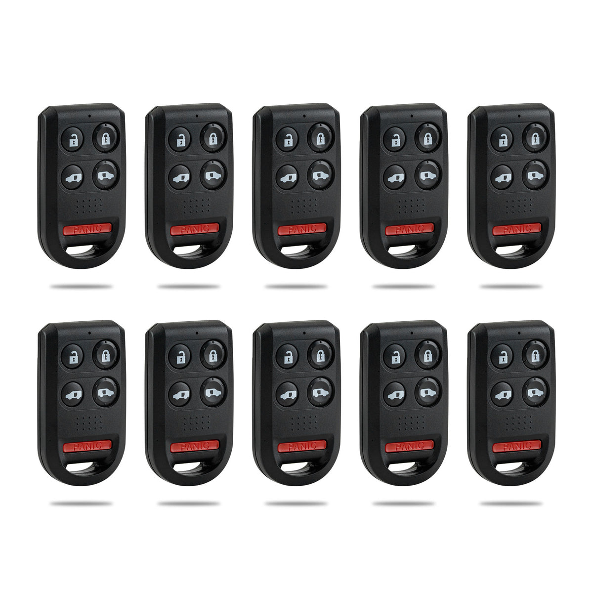 Lots of 10 Remote Car Key Fob Replacement for Honda OUCG8D-399H-A fits 2005 2006 2007 2008 2009 2010 Odyssey 5 Button