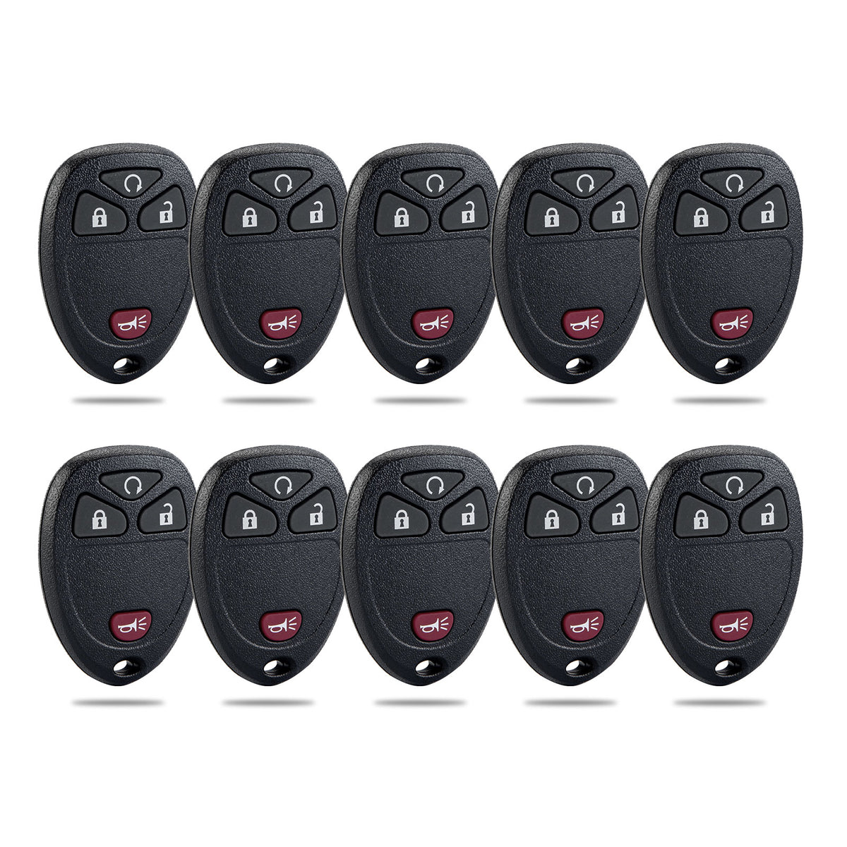 Lots of 10 Car Remote Fob Replacement for KOBGT04A 15114374 fits 2006 2007 2008 2009 Chevy HHR Uplander