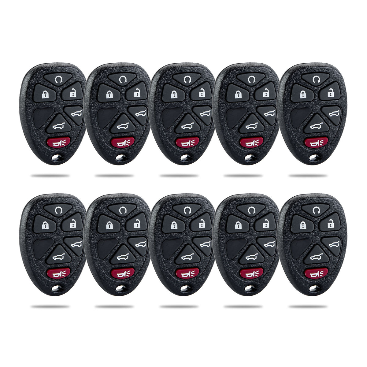 Lots of 10 Car Remote Fob Replacement for OUC60270 15913427 fits 2007 2008 2009 2010 2011 2012 2013 2014 Chevy Tahoe Suburban
