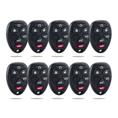 Lots of 10 Car Remote Fob Replacement for OUC60270 15913427 fits 2007 2008 2009 2010 2011 2012 2013 2014 Chevy Tahoe Suburban