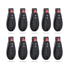 Lots of 10 Car Remote Fob Replacement for Dodge GQ4-53T fits 2013 2014 2015 2016 2017 Ram 3 Button