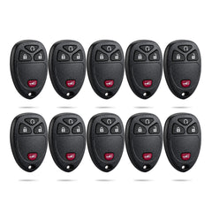 Lots of 10 Car Remote Fob Replacement for OUC60270 15913421 fits 2007 2008 2009 2010 2011 2012 2013 Chevy Silverado 4 Button