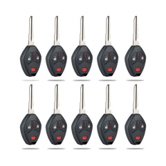 Lots of 10 Extra-Partss Car Remote Fob Replacement for Mitsubishi OUCG8D-620M-A Right Blade fits 2007 2008 2009 2010 2011 Endeavor