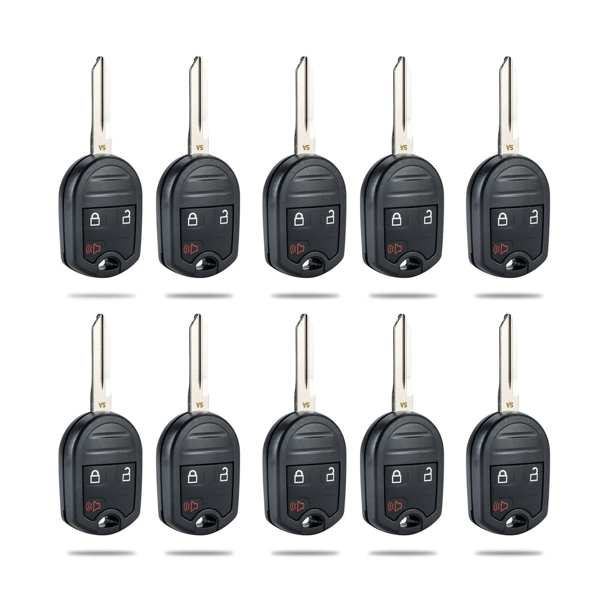 Lots of 10 Extra-Partss Remote Car Key Fob Replacement for Ford CWTWB1U793 164-R8070 fits 2011 2012 2013 2014 F-150 F-250 F-350