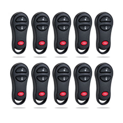 Lots of 10 Remote Car Key Fob Replacement for Dodge GQ43VT17T fits 2002 2003 2004 2005 Ram 1500 2500 3500
