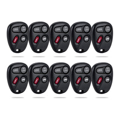 Lots of 10 Car Remote Fob Replacement for ABO1502T fits 1996 1997 1998 1999 2000 Chevy Tahoe 4 Button