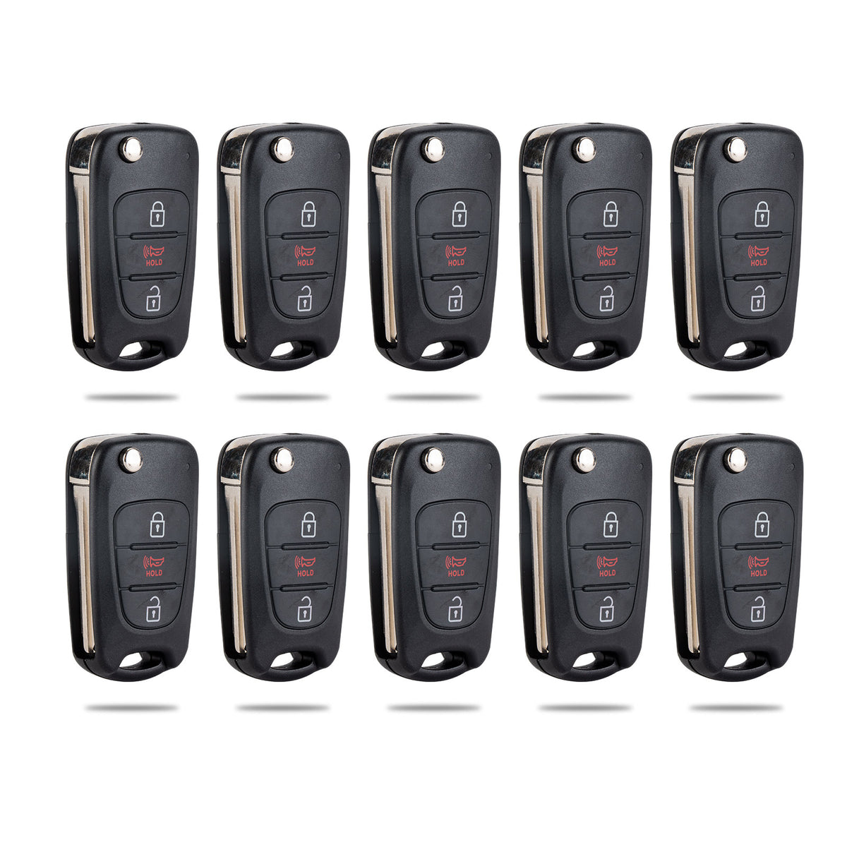 Lots of 10 Extra-Partss Remote Car Key Fob Replacement for Kia NYOSEKSAM11ATX TQ8-RKE-3F02 fits 2010 2011 2012 2013 Soul