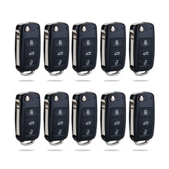 Lots of 10 Remote Car Key Fob Replacement for VW NBG010180T fits 2012 2013 2014 2015 2016 Golf Jetta Passat Beetle