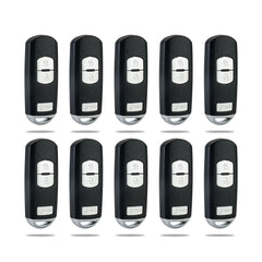 Lots of 10 Extra-Partss Remote Car Key Fob Replacement for Mazda WAZSKE13D01 fits 2017 2018 CX-3 2013 2014 2015 2016 CX-5