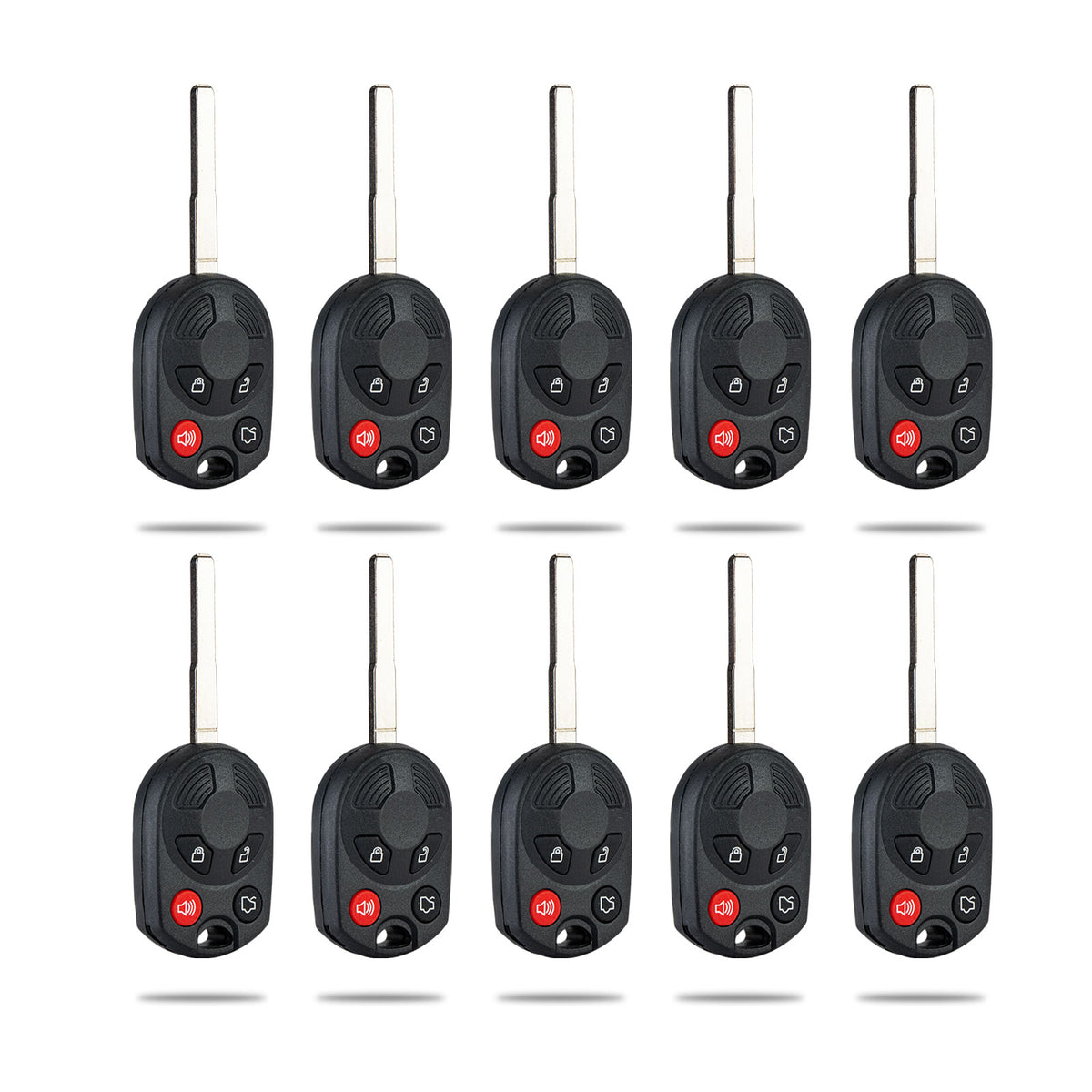 Lots of 10 Extra-Partss Remote Car Key Fob Replacement for Ford OUCD6000022 164-R8007 fits 2012 2013 2014 2015 2016 Escape