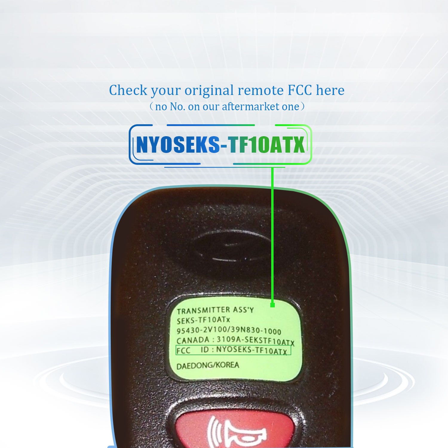 Extra-Partss Remote Car Key Fob Replacement for 2010 2011 2012 2013 Kia Optima NYOSEKS-TF10ATX