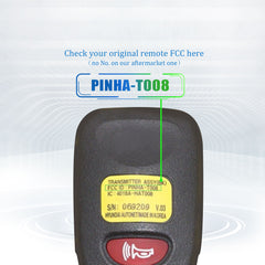 Extra-Partss Remote Car Key Fob Replacement for 2010 2011 2012 2013 2014 Kia Forte PINHA-T008