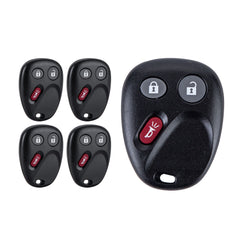 Lots of 5 Car Remote Fob Replacement for LHJ011 fits 2003 2004 2005 2006 Chevy Suburban 1500 2500 3 Button