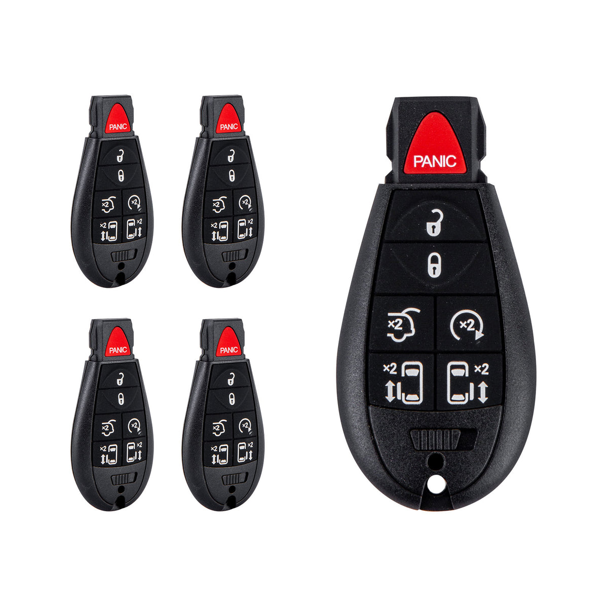 Lots of 5 Car Remote Fob Replacement for M3N5WY783X IYZ-C01C fits 2008 2009 2010 2011 2012 2013 2014 2015 2016 Chrysler Town and Country