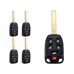 Lots of 5 Remote Car Key Fob Replacement for Honda N5F-A04TAA fits 2011 2012 2013 2014 Odyssey 6 Button