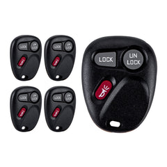 Lots of 5 Car Remote Fob Replacement for KOBUT1BT 15732803 fits 2000 2001 Chevy Tahoe 3 Button
