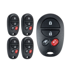 Lots of 5 Extra-Partss Car Remote Fob Replacement for Toyot-a GQ43VT20T fits 2008 2009 2010 2011 2012 2013 2014 2015 Sequoia Highlander