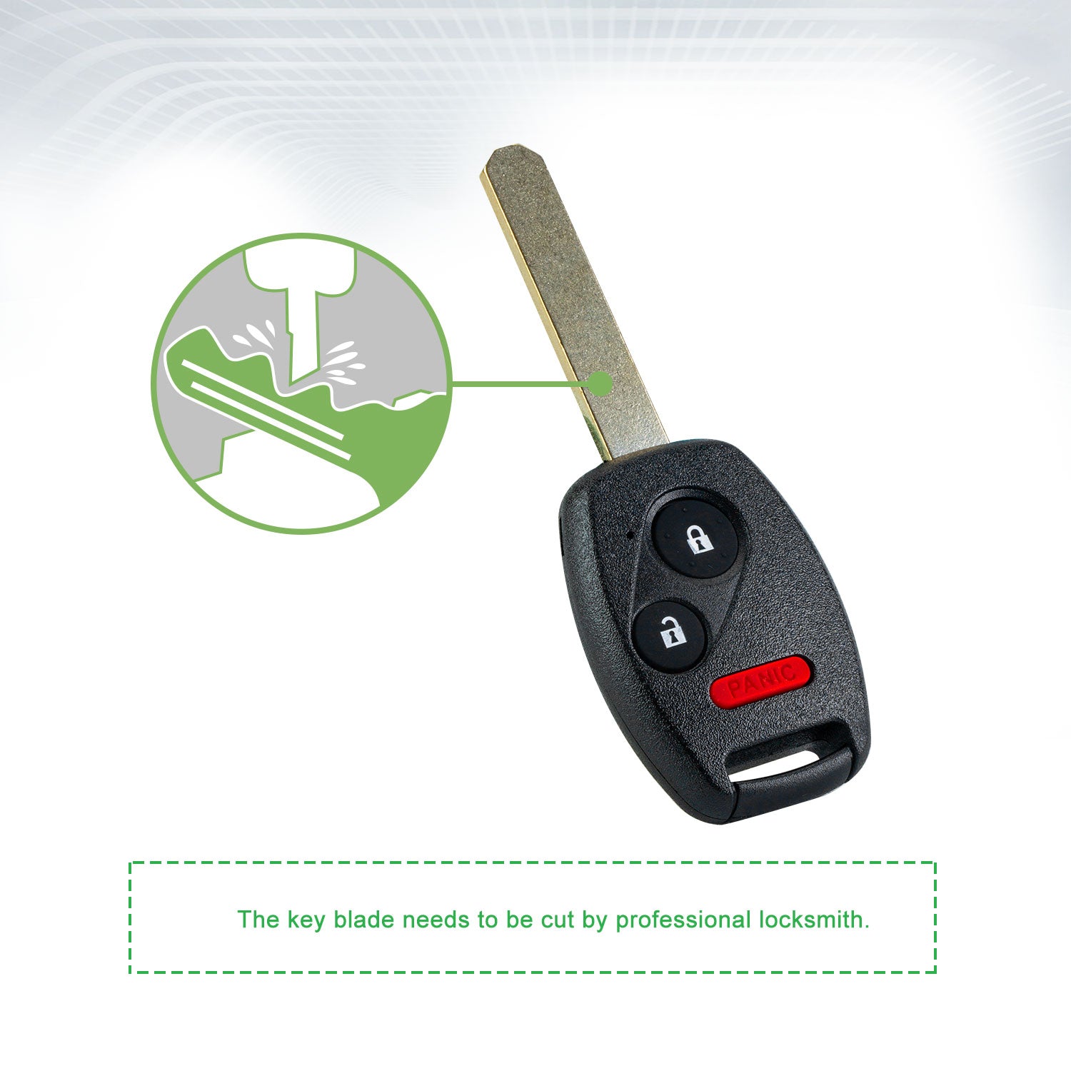 Lots of 10 Remote Car Key Fob Replacement for N5F-S0084A fits 2006 2007 2008 2009 2010 2011 Honda Civic LX