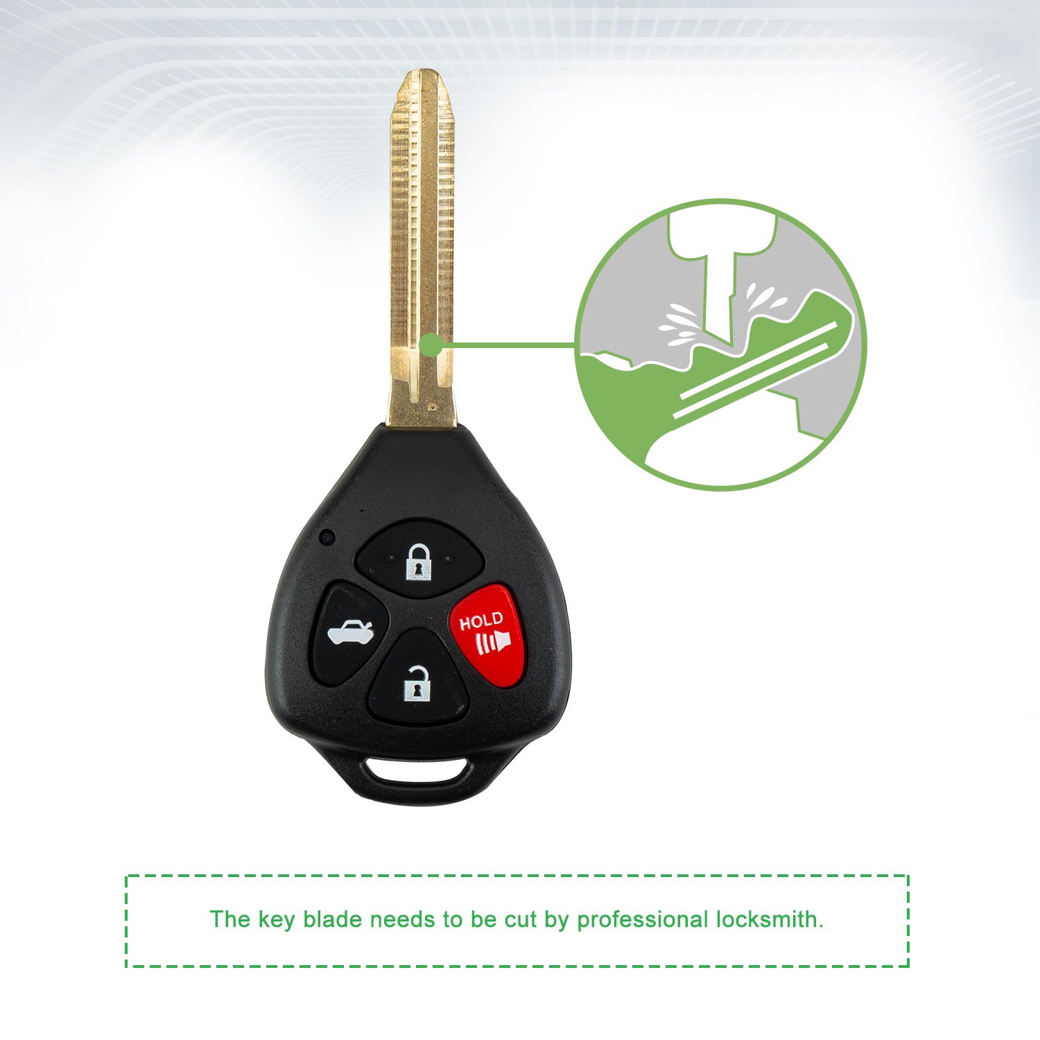 Lots of 10 Keyless Remote Car Key Fob Replacement for Toyota 2007-2010 Camry 4 Buttons HYQ12BBY 89070-06232