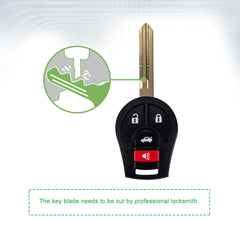 Lots of 10 Remote Car Key Fob Replacement for Nissan CWTWB1U751 fits 2013 2014 2015 2016 2017 2018 2019 Versa Sentra