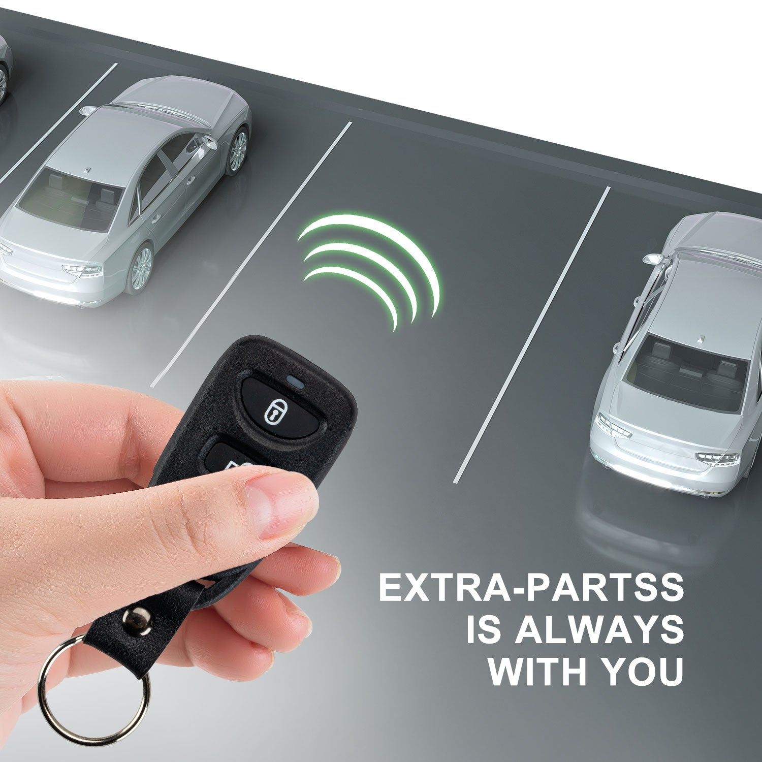 Extra-Partss Remote Car Key Fob Replacement for Kia NYOSEKS-AM08TX fits 2010 2011 2012 2013 Soul