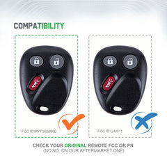 Lots of 10 Car Remote Fob Replacement for MYT3X6898B fits 2002 2003 2004 2005 2006 2007 Chevy Trailblazer 3 Button