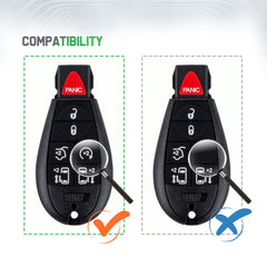 Extra-Partss Car Remote Fob Replacement for M3N5WY783X IYZ-C01C fits 2008 2009 2010 2011 2012 2013 2014 2015 2016 Chrysler Town and Country