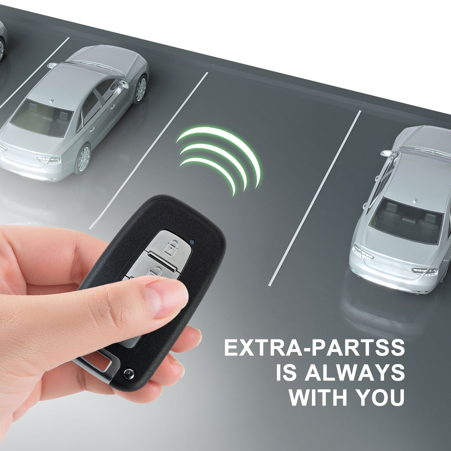 Extra-Partss Remote Car Key Fob Replacement for Hyundai SY5HMFNA04 fits 2011 2012 2013 Sonata